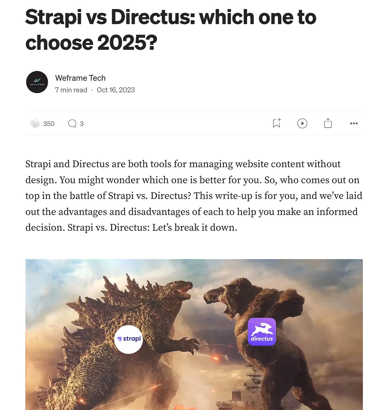 Strapi Vs Directus 2025