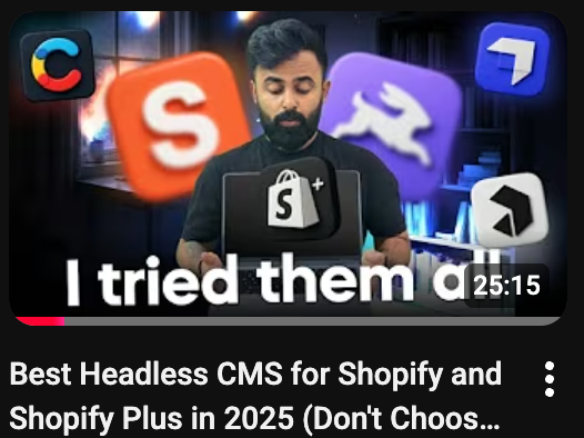 Best Headless CMS for Shopify and Shopify Plus