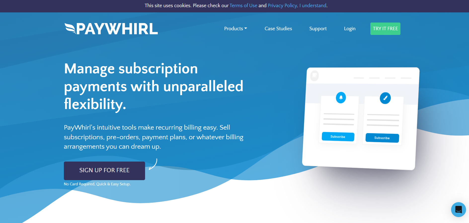 Paywhirl Subscription