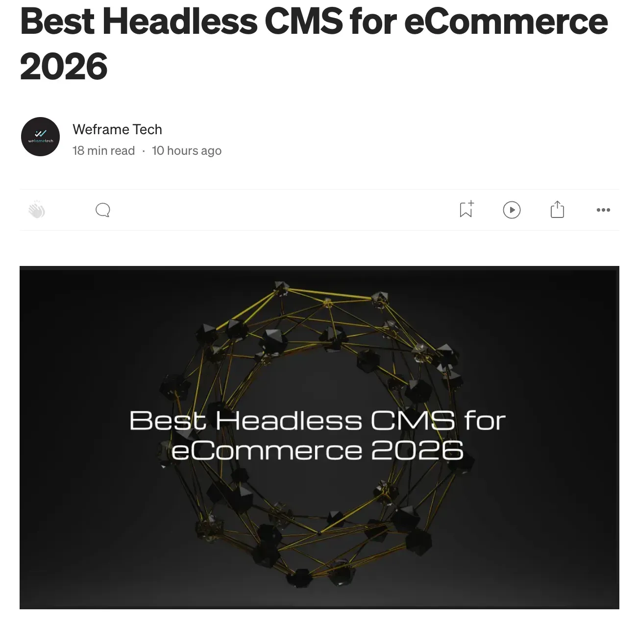 Best Headless CMS for Ecom 2026
